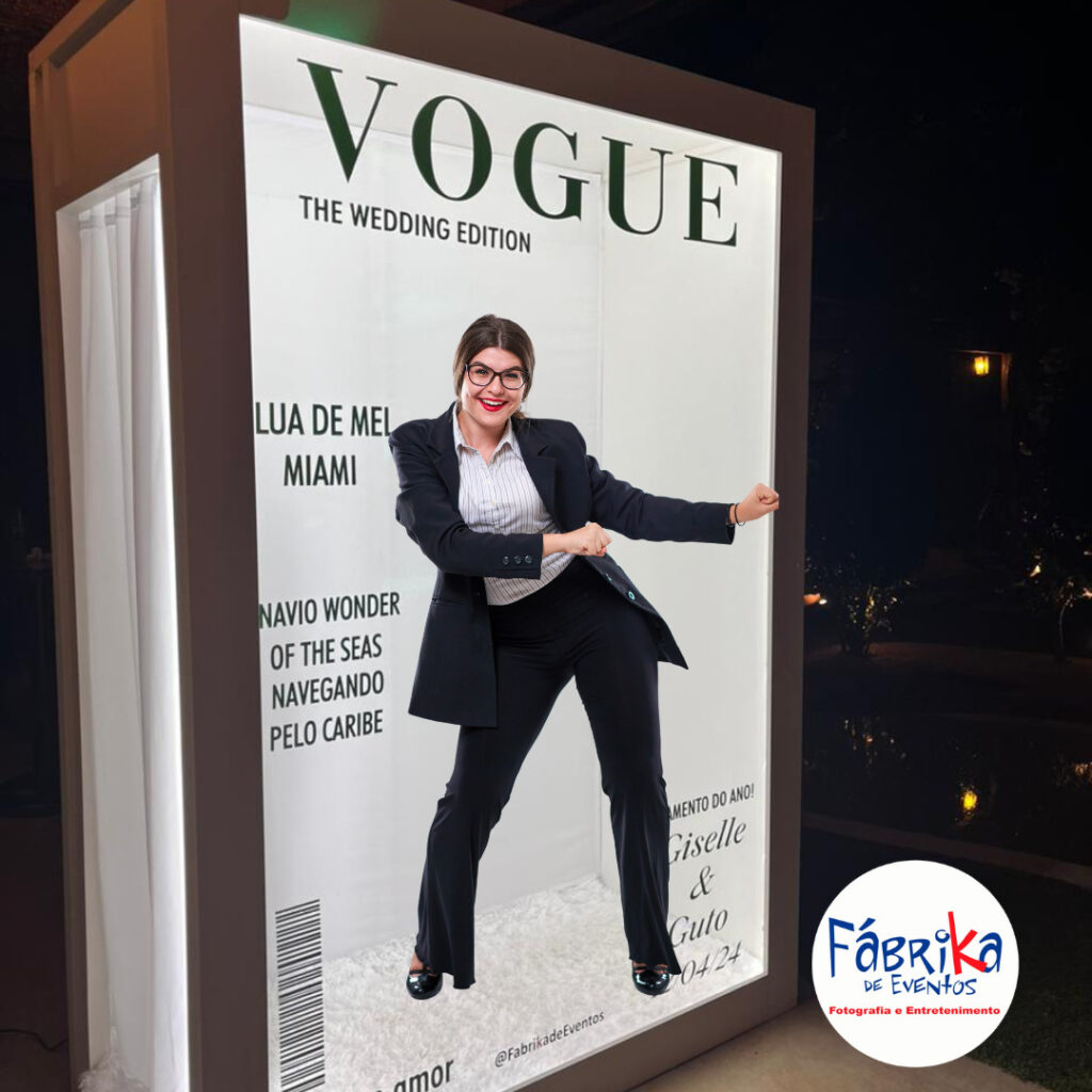 Vídeos em Tempo Real na Cabine CAPA de REVISTA - Fábrika de Eventos